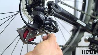 Comment régler un dérailleur arrière de vélo [upl. by Eiwoh633]