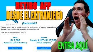 Como RETIRO mi AFP si estoy en el EXTRANJERO 2022  4 UIT Tutorial PASO a PASO [upl. by Onilatac]