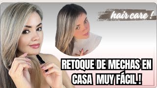 RETOQUE DE MECHAS EN CASA CON GORRO súper fácil tips hair haircare higthlights beauty [upl. by Nonna447]