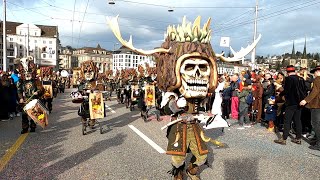 Fasnacht Luzern  WeyGüdismontag Fasnachtsumzug  Luzerner Fasnacht 2024  Switzerland [upl. by Ollehto370]