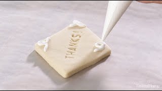 How to Make Stamped Message Cookies [upl. by Oelak65]