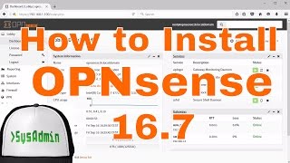 How to Install amp Configure OPNsense 167  Review  VMware Tools on VMware Workstation Tutorial HD [upl. by Enived]