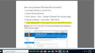 Set up Unlocator VPN Smart DNS on Fritz Box [upl. by Aivekahs]