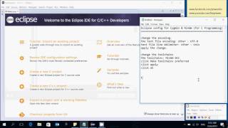 Eclipse Config For CygWin And MinGW  C Programming [upl. by Reizarf684]