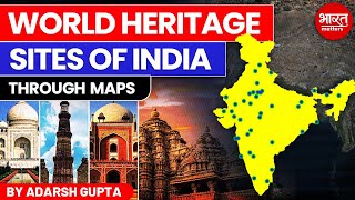 All 40 UNESCO World Heritage Sites of India  By Adarsh Gupta [upl. by Jaworski413]