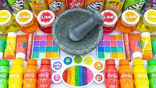 Satisfying Video Mixing Makeup Cosmetics Glitter Soda Slime Squishy Balls Into Clear Slime ASMR [upl. by Allista885]