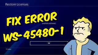 How To Fix PS4 Error WS454801 [upl. by Pasho855]