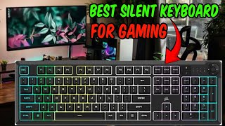 The best silent keyboard for gaming  corsair keyboard k55 rgb pro asmr [upl. by Owades367]