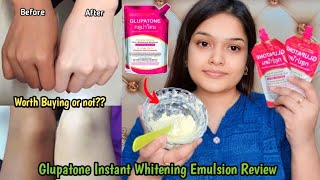 Viral Glupatone Skin Whitening Emulsion Honest Review  SideEffects  Worth Buying [upl. by Gimpel]