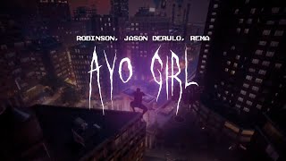 jason derulo amp robinson  ayo girl fayahh beat feat rema  sped up  lyrics [upl. by Porte674]