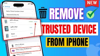 How to remove trusted device from iPhone 2024  Full guide [upl. by Lihas]