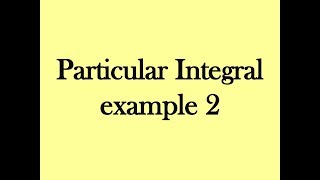 Engineering mathematicsSolution of LDE example 2 RHS  sin ax or cos ax in தமிழ் [upl. by Roldan122]