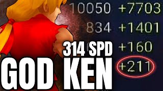 GOD Ken with 314 SPD in G2 RTA  Summoners War [upl. by Hanan]