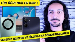 Öğrencilere Vergisiz Telefon ve Bilgisayar Dönemi Başladı  Tüm ŞARTLAR [upl. by Emelun]