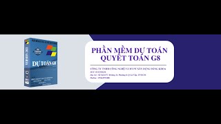 Tính năng rà soát khối lượng  chuyển đổi diễn giải  chuyển đổi bê tông thương phẩm phần mềm G8 [upl. by Ahse]