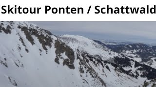 Skitour Tannheimer Tal  Ponten  Schattwald [upl. by Orutra]