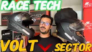 Capacete Race tech Sector e o Volt DIFERENÇAS [upl. by Imij]