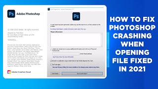 How to Fix Adobe Photoshop Crashing In Windows 10  8  7  XP  2021 [upl. by Akered706]