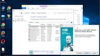 Uninstall ESET NOD32 Antivirus 10 on Windows 10 [upl. by Litha]