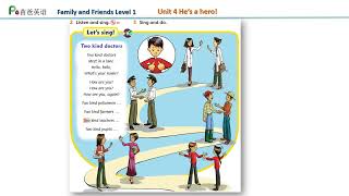 Song in Family and friends Level 1 Unit 4  Two kind doctors  Lets sing karaoke [upl. by Colvin]