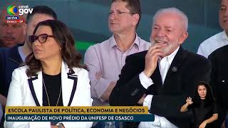 Lula participa de Inauguração do Edifício Acadêmico em Osasco [upl. by Naek]