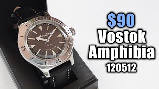 Vostok Amphibia 120512 Unboxing [upl. by Bautram331]