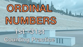 Ordinal numbers in English 131 counting practice [upl. by Inaffets157]