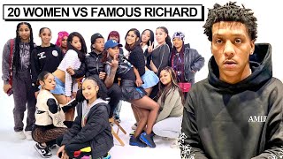 20 WOMEN VS 1 RAPPER FAMOUS RICHARD [upl. by Sidonia]