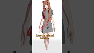 Mistake When Drawing Hand  Quick Art Tips art sketch shorts tutorial drawingtutorial anime [upl. by Annawoj181]