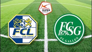 FC Luzern  FC St Gallen 05 November 2017  Super League 14 FIFA 18 [upl. by Ormond]