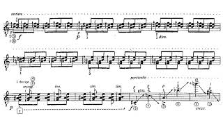 Alberto Ginastera  Sonata for guitar Op 47 Score video [upl. by Ledniahs]