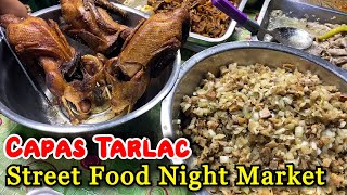 FILIPINO STREET FOOD TOUR at CAPAS TARLAC This 2022  Street Food Night Market in the Philippines [upl. by Occer]