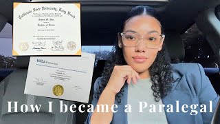 How to become a Paralegal  How to get a Paralegal Job  My journey amp Steps to become a Paralegal [upl. by Kobylak]