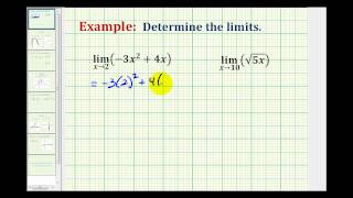 Ex 1 Determine a Limit Analytically [upl. by Llorrad]