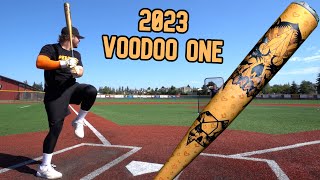 Hitting with the 2023 DeMarini Voodoo One  BBCOR Baseball Bat Review [upl. by Olav]