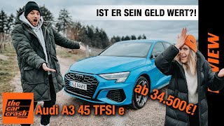 Audi A3 Sportback 45 TFSI e 2022 MUSS das sein 245 PS Plug inHybrid Fahrbericht  Review  Test [upl. by Whiteley201]