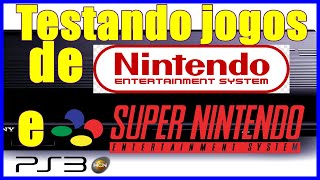 Testando Jogos de Super Nintendo e Nintendinho no PS3 HEN SÃ³ jogos Incriveis [upl. by Ehttam]