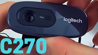 Logitech C270 Webcam Review and Install Tutorial  C270 Video Test [upl. by Oriaj]