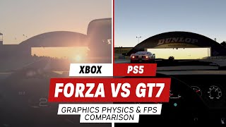 Forza Motorsport vs Gran Turismo 7 Graphics Physics and FPS Comparison [upl. by Solraced341]