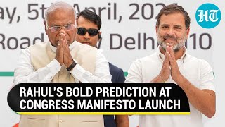 ‘India Shining Moment For BJP…’ Rahul’s Big Prediction At Congress Manifesto Launch  Top Points [upl. by Ottie]