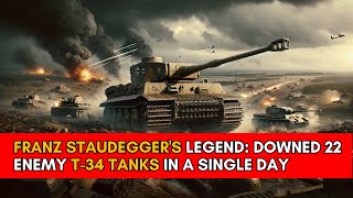 Downing 22 Soviet T 34 Tanks in a Single Day at kursk  Franz Staudeggers Legendary Feat  WW2 [upl. by Yznel]