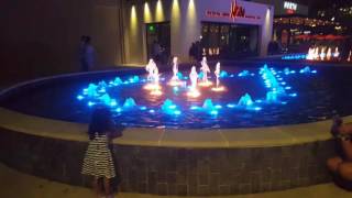 Water Fountain Multicolor show at Shops of Legacy West Plano Texas [upl. by Land81]