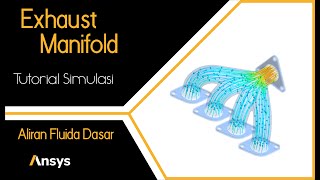 CFD CAE SImulation  Tutorial Ansys  Fluida Exhaust Manifold [upl. by Ainesell]