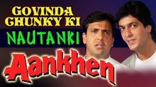 Most Funniest Scenes of Govinda And Chunky Pandey Jukebox  Aankhen [upl. by Ahseym]