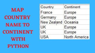 Map Country Names To Continent CodesName Pycountryconvert ISO 31161 Python [upl. by Sinai]