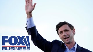 Jon Ossoff defeats Sen Perdue in Georgia Senate runoff Fox News projects [upl. by Ailedamla276]