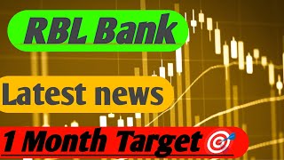 RBL Bank share  RBL Bank share latest news  RBL Bank share news [upl. by Ennelram]