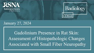 Gadolinium Presence in Rat Skin [upl. by Wye]