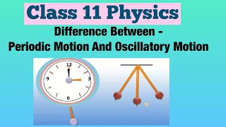 Difference Between  Periodic Motion And Oscillatory Motion  Class 11 Physics [upl. by Chevy]