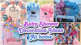 Simple and beautiful baby shower decoration ideas at homebaby shower decoration ideas at home [upl. by Rolyks]